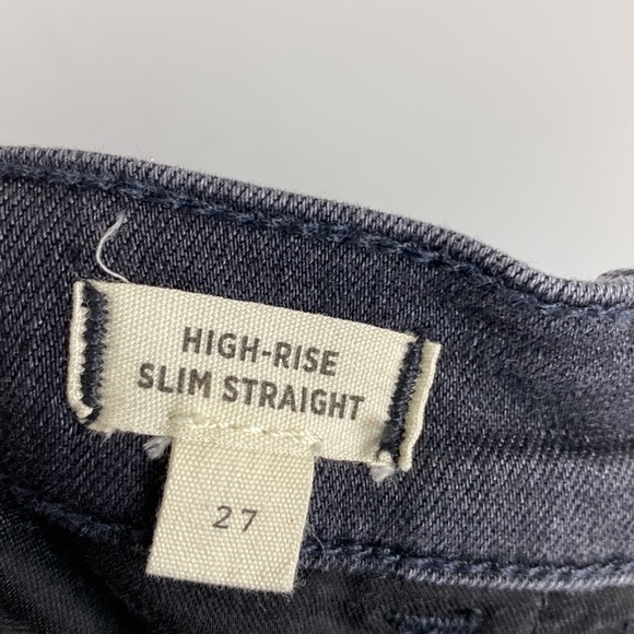 Madewell High Rise Slim Straight Jeans Size 27 - Picture 13 of 15